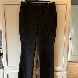 Dress pants. Light blue and gray pin stripes. Express Design Studio. Size 10.